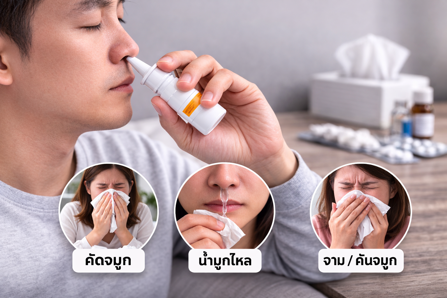 ควรเริ่มใช้ยาพ่นสเตียรอยด์เมื่อใดในผู้ป่วยโรคจมูกอักเสบจากภูมิแพ้?