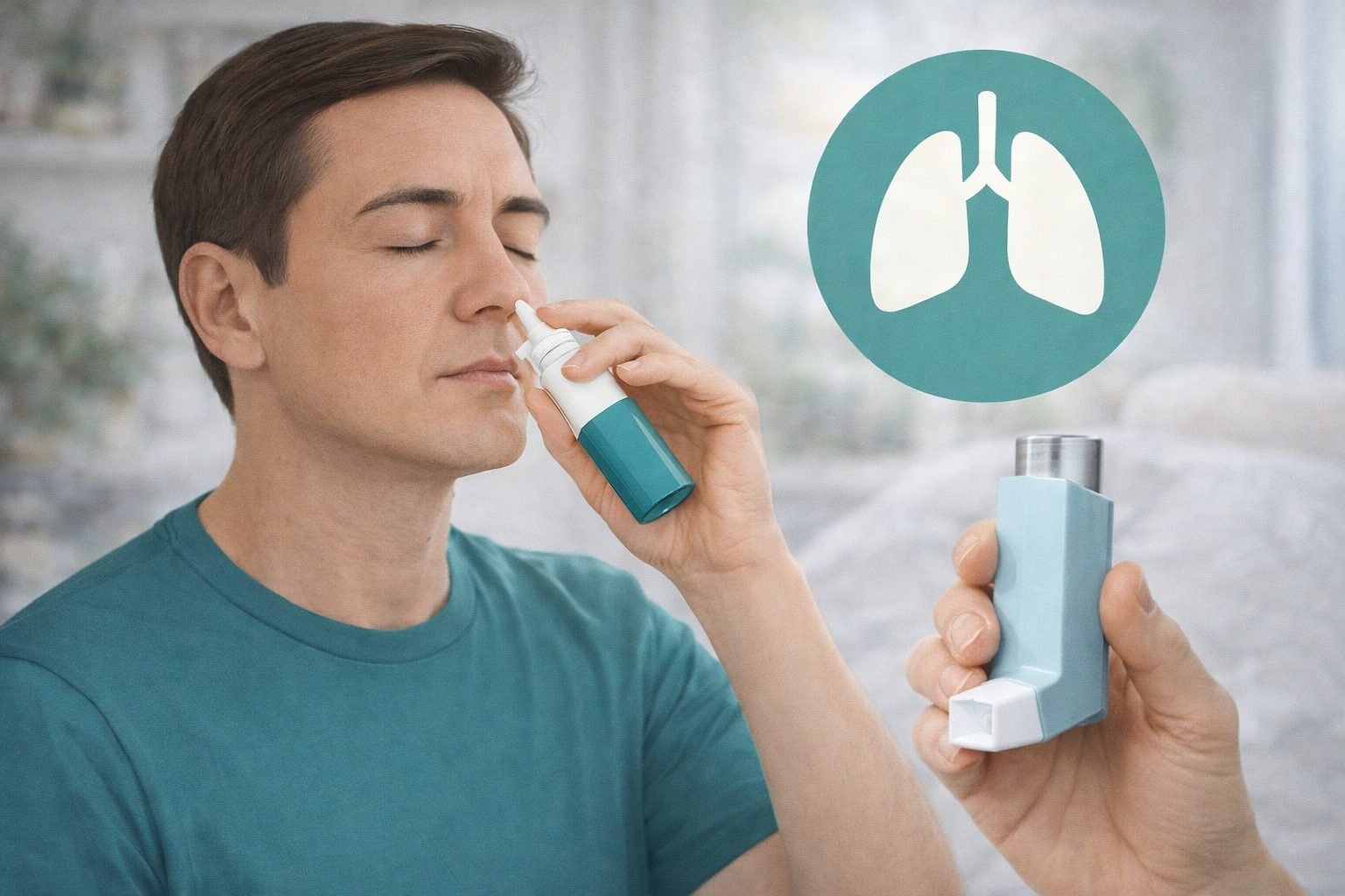 ผู้ป่วยโรคหืดที่มีโรคจมูกอักเสบร่วมด้วย: ใช้ยาพ่นช่วยโรคหืดได้ด้วยจริงหรือ?